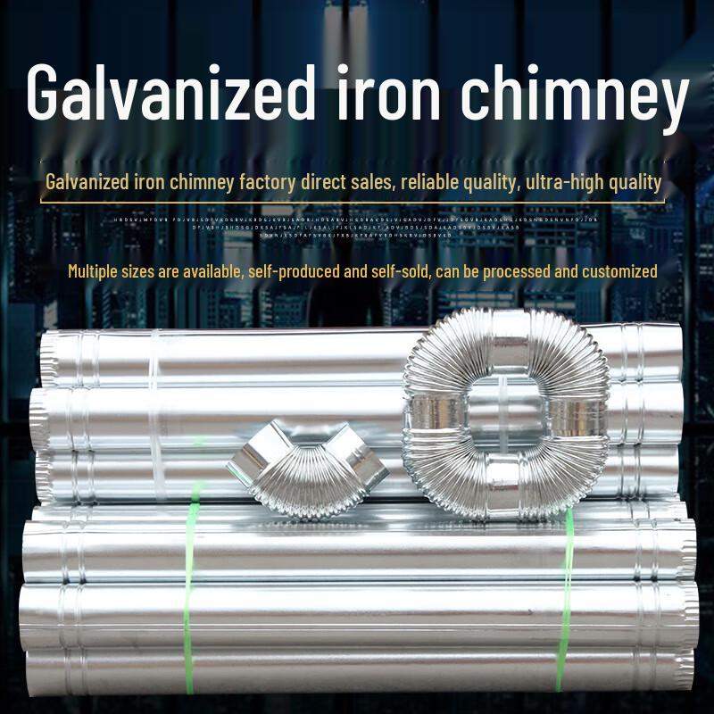 Heavy-Duty Stainless Steel Chimney Flue Pipe Kit