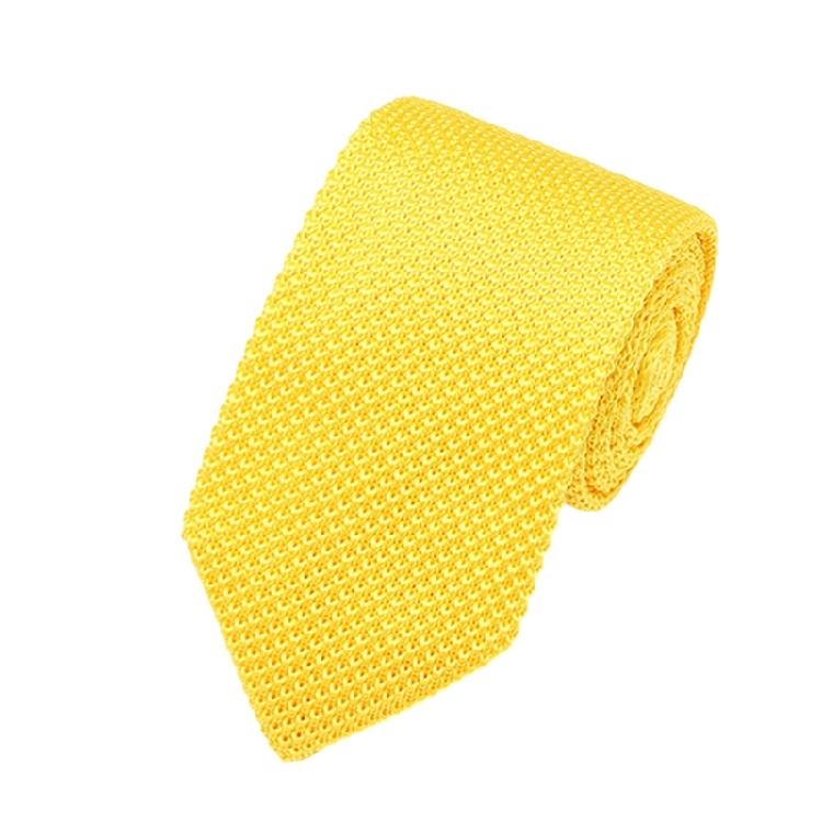 Solid Color Necktie Flexible Knitted Tie Easy Maintenances Polyester Fabric Neckwear for Work Holiday Formal Event