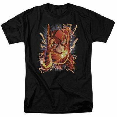 The Flash Comic Book Tee Black Unisex T-Shirt