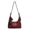 Retro bag women's large-capacity new versatile casual niche shoulder messenger bag commuter dumpling bag