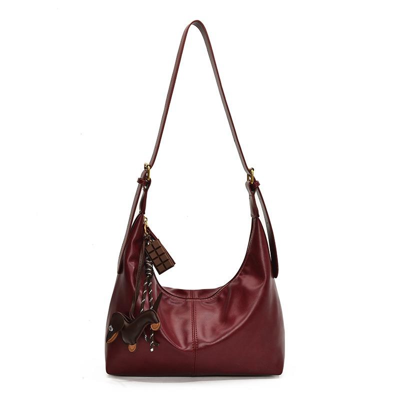 Retro bag women's large-capacity new versatile casual niche shoulder messenger bag commuter dumpling bag