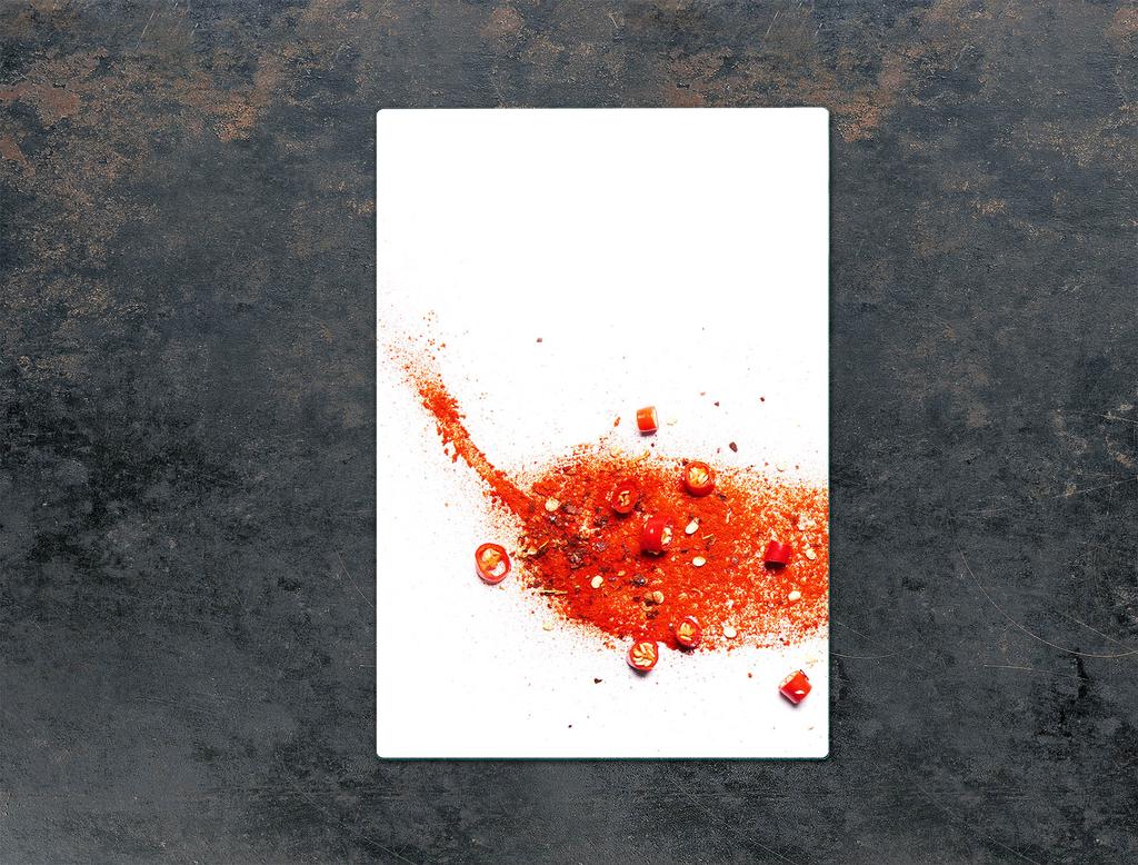 GLASS CUTTING BOARD 35x52 Chili