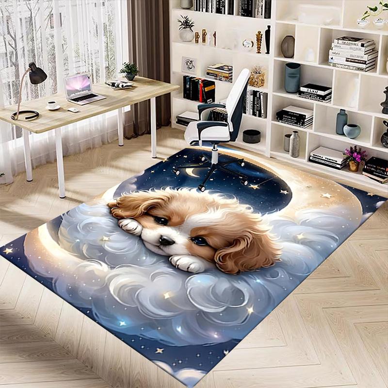 1 Stück Mond Wolke Extra Groß Rutschfester Teppich, Büro, Familie, Schlafzimmer, Studio - Großer TeppichJ0391