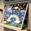 Unicorn Rainbow Self-adhesive Bedroom Living Room Wall Beautification Sticker