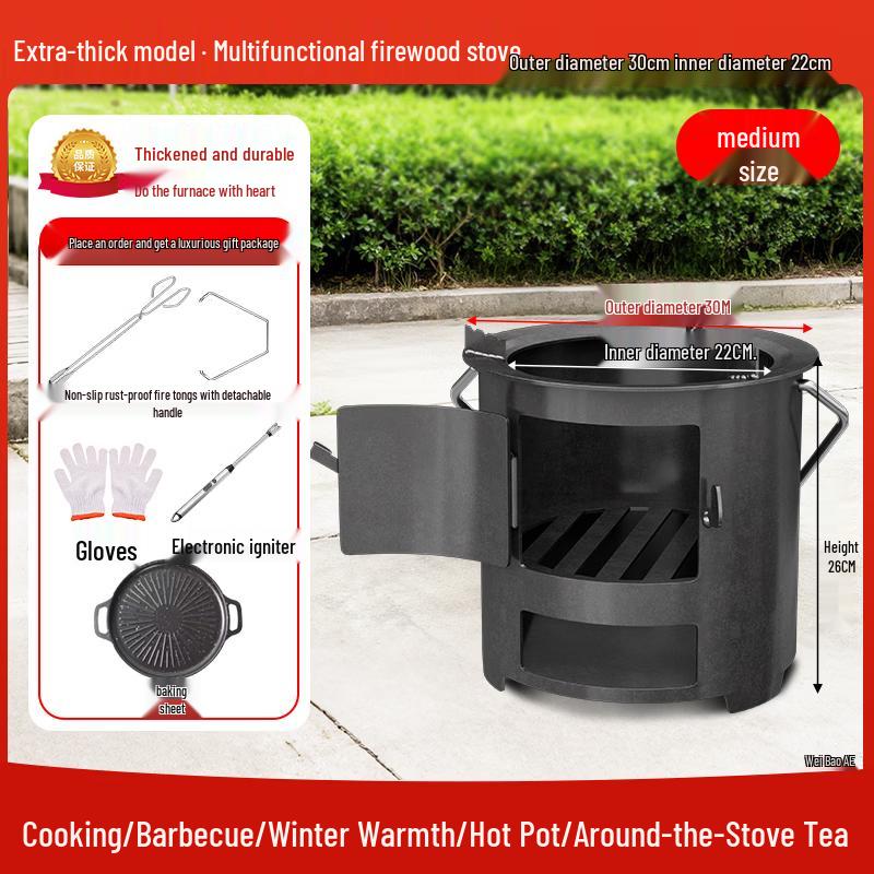 Tiemuyun Outdoor Portable Wood Burning Stove