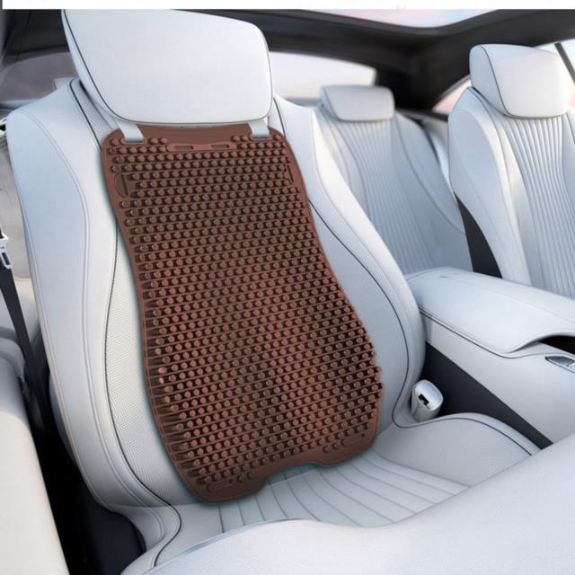 Cool Breathable Silicone Car Seat Cover Cushion Lumbar Back Support Massage Universal Summer Silica Gel Back Rest for Nissan