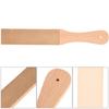 Leather Sharpening Strop Wood Handle Double Sided Home Sharpening Tool 28 X 4 X 15.5cm