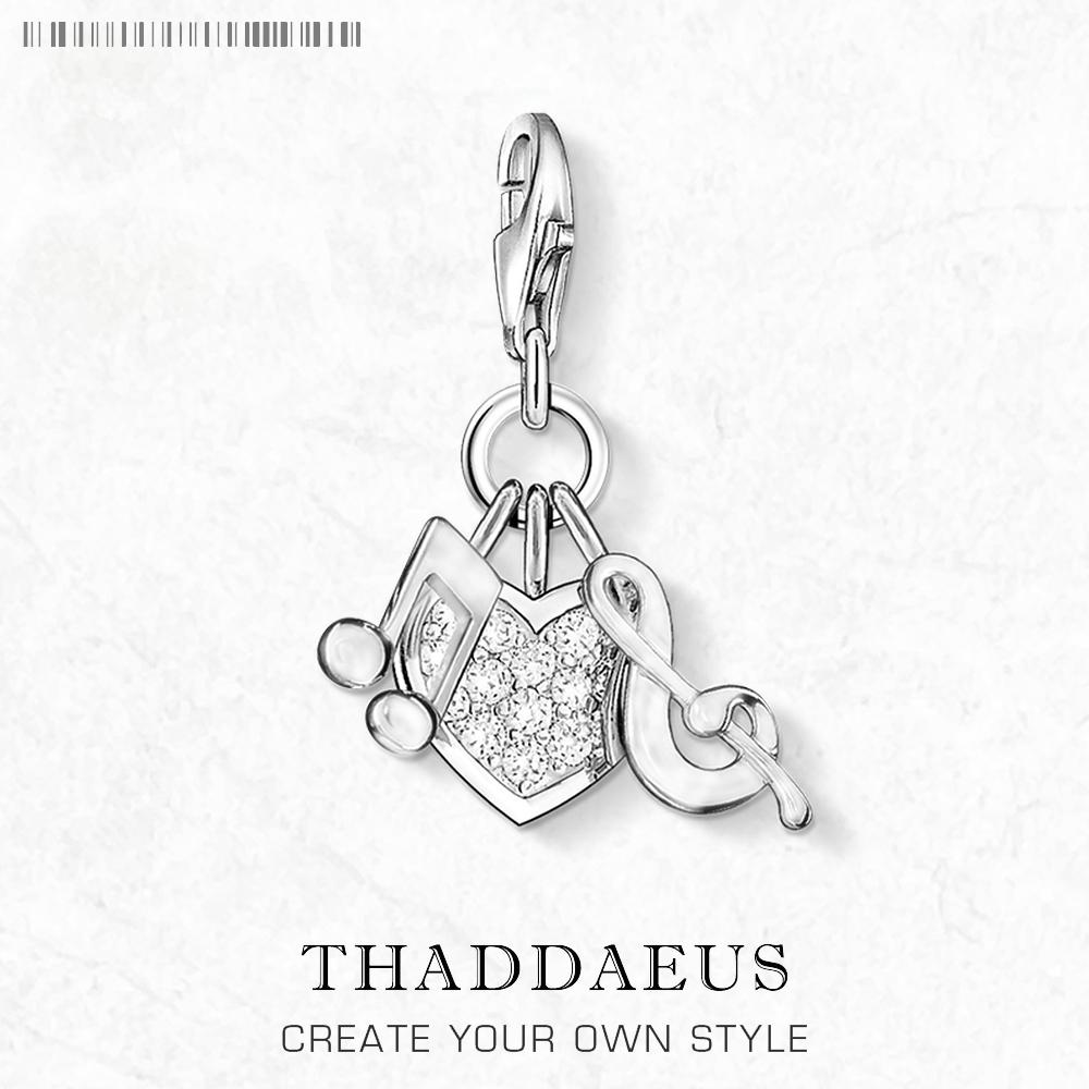 

Dangle Charm Pendant Love Music 925 Sliver Trendy Gift Jewelry Accessories
