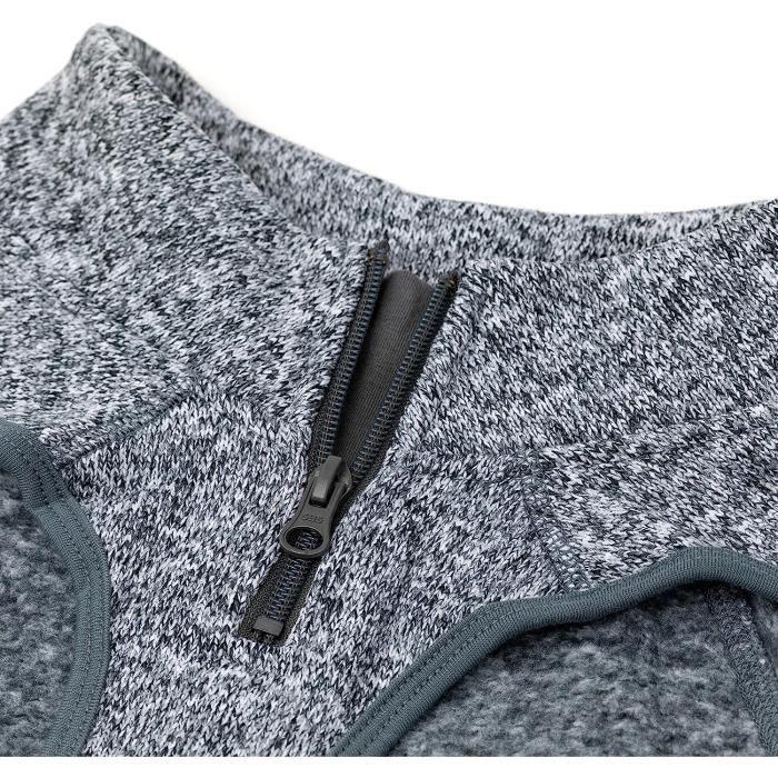 Polaire pour chien - kurgo - k9 core - toute saison - ouverture pour harnais - noir xs