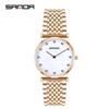 Sanda Summer Steel Band Couple Watches - Trendy Waterproof Wristwatches for Men and Women