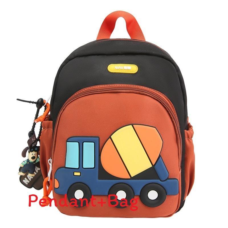 Kids Car Pattern Backpack Lightweight Spine Protection Backpack Kindergarten