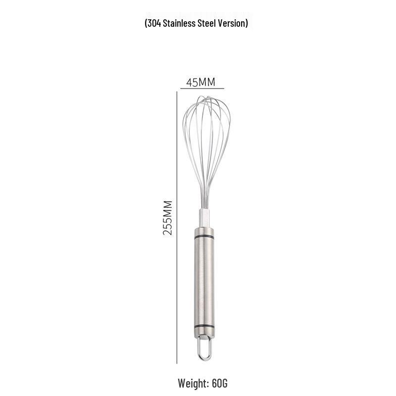 304 & 201 Stainless Steel Handheld Egg Whisk and Cream Beater
