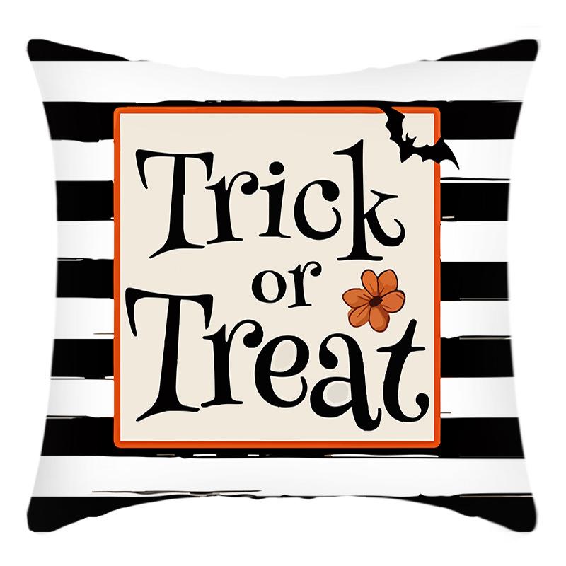 Halloween Pillowcase Happy Halloween Funny Ghost Cushion Cover Sofa Living Room Pillowcase