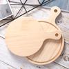 Pizza Board Premium with Handle Wood Cheese Bread Cutting Board for Bread