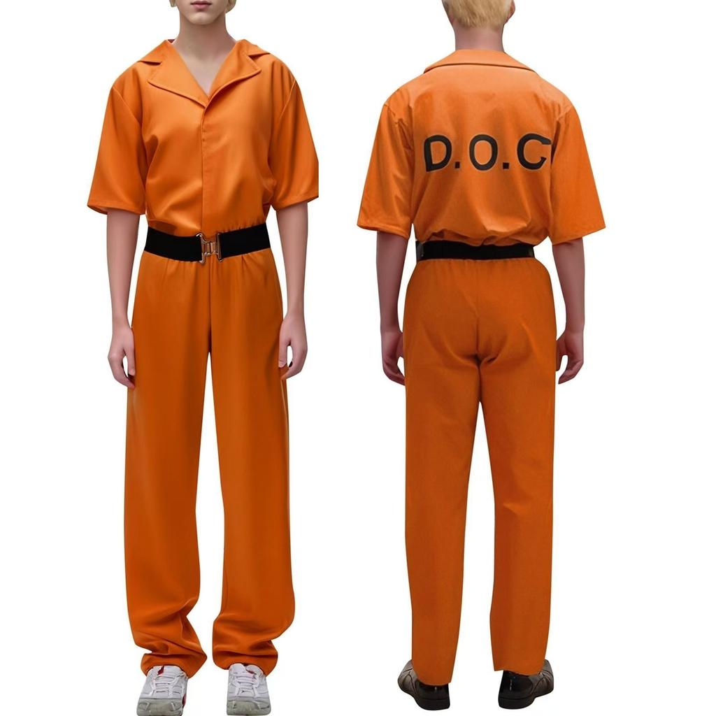 Fashion Role Play Prisoner Jumpsuit