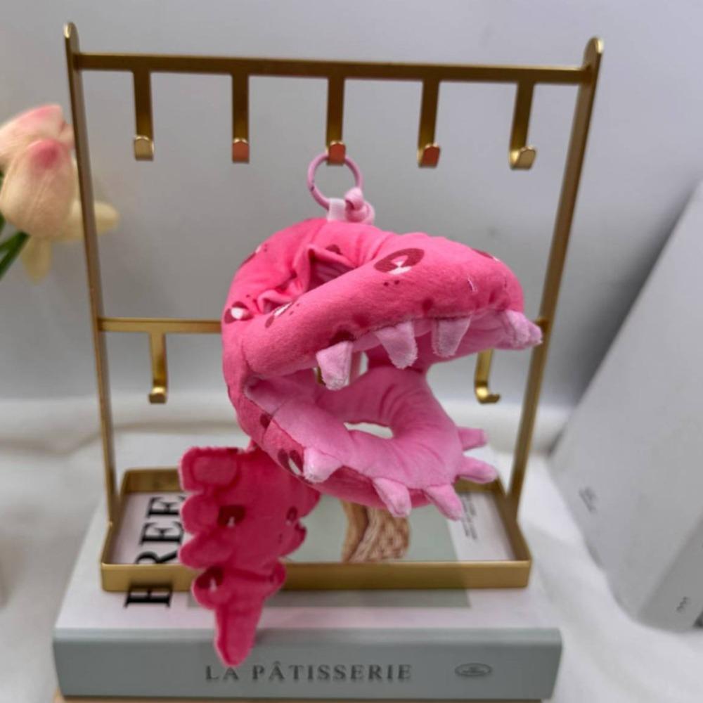 Grey / Pink Dinosaur Skeleton Plush Pendant Plush Hoodie Cotton Doll Clothes Doll Collectors