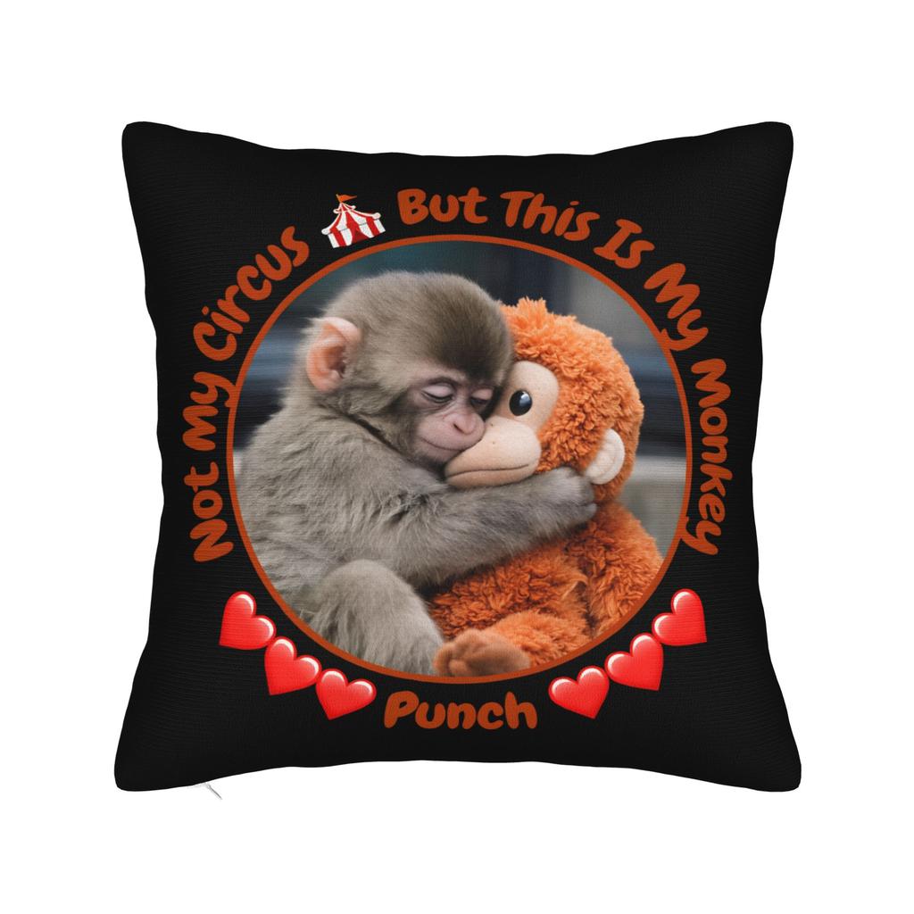Punch Monkey Pillow Case  Cute Funny Pillow Cover Soft Pillowcases For Sofa Bedroom Home Decor