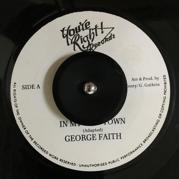 

7-дюймовая пластинка GEORGE FAITH - В моем городе никто ТЫ ПРАВ! Неизвестный Регги, Ска и Даб Использовано
