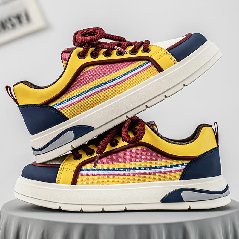 New Men's Classic Four Seasons Fashion Low Top Skateboarding Shoes Comfortable Soft Sole Sneakers