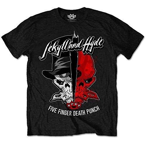Five Finger Death Punch Men s Jekyll & Hyde T-Shirt, Black, Medium M
