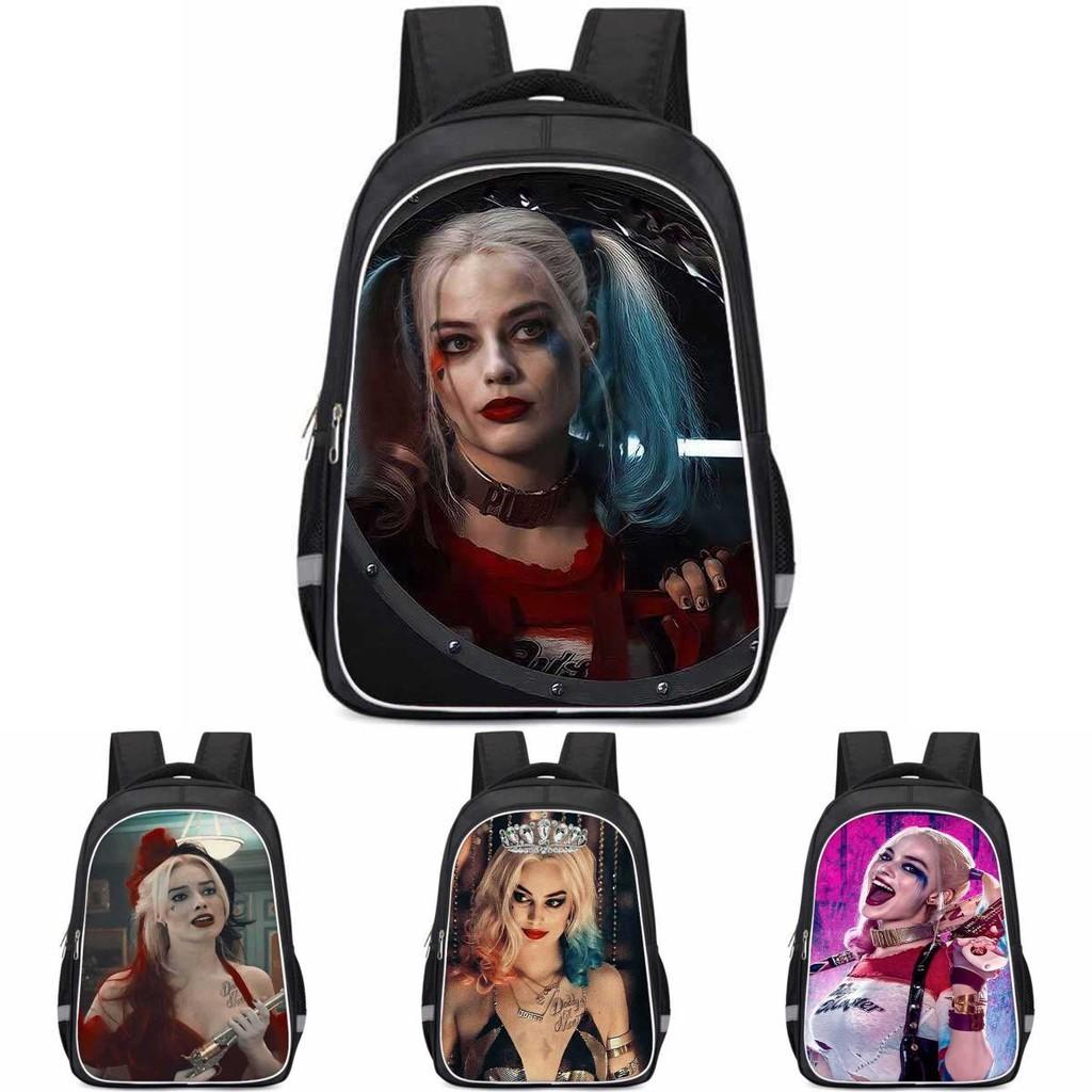 Harley Quinn Large Capacity Lightweight Oxford Fabric School Backpack For Kids