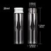 5ml/10ml/15ml/l/20ml/Glass Bottles with Aluminium Lids Small Mini Glass Jars Small Glass Bottles with