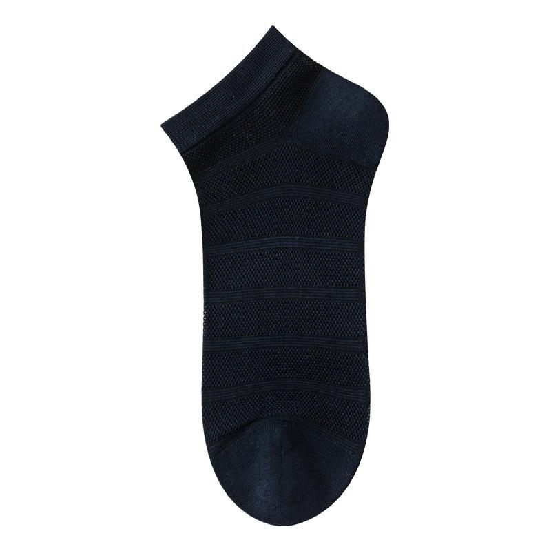 Men's Summer Ultra Thin Breathable Mesh 7A Antibacterial and Deodorizing Short Socks
