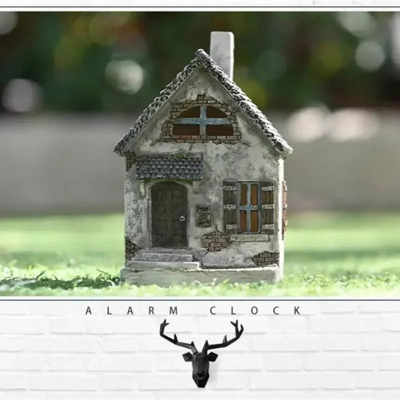 European Creativity Fairy Tale World Dwarf Garden Landscaping House Resin Crafts Restaurant Home Decoration Accessories