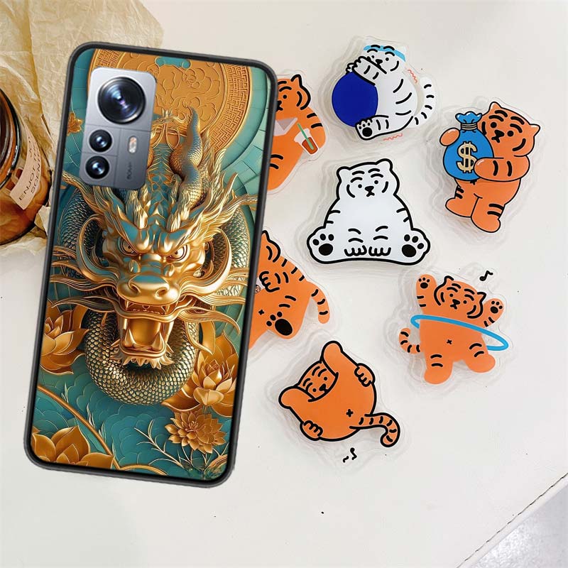 

Golden Holy Dragon Phone Case For Xiaomi Poco X7 X6 M8 M7 M6 M4 M3 X4 Pro F7 Ultra M5S Mi 14 14T 15 15T 12T 10T Pro 12S 12 11 Li Xiaomi Poco M8