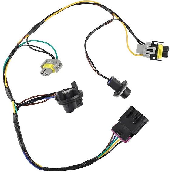 Compatible with Headlight Wiring Harness Chevy Malibu 2008 2009 2010 2011 2012, Headlamp Wiring Harness, Front Lamp Socket Wire, OEM 15930264 645-539