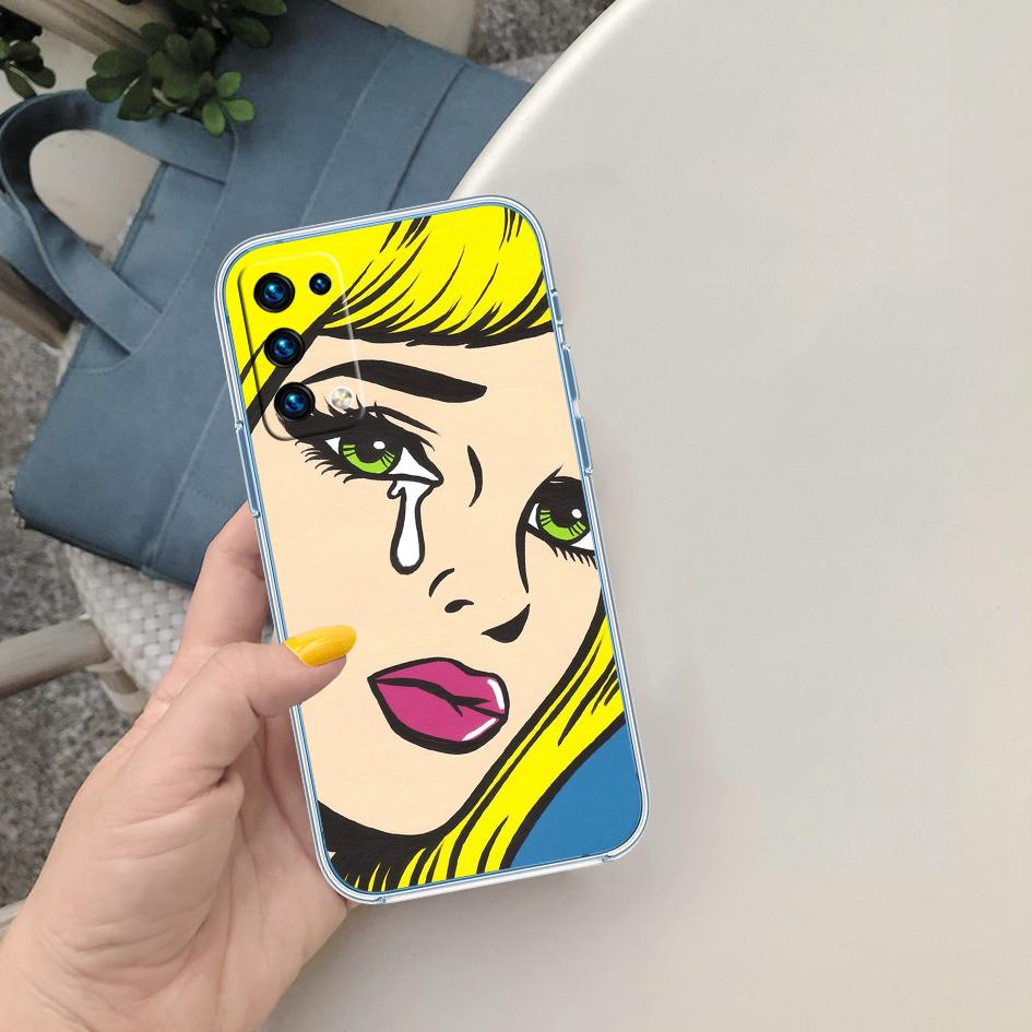 PP21 Crying Comic Girl Sad Case for Motorola G10 G20 G30 G31 G32 G34 G35 G41 G42 G50 G51 G52 G55 G60 G60S G62 G71 G72 G75