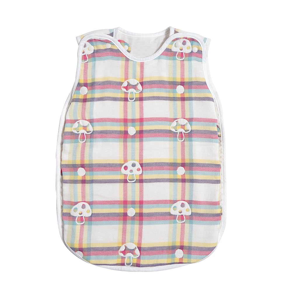 10mois Hoppetta Fluffy Gauze Baby for Newborns to Ages Champignon 58cm Product 24111000 - (6-Layer Gauze) Sleeper, 100% Cotton, 3, Deux, Length,