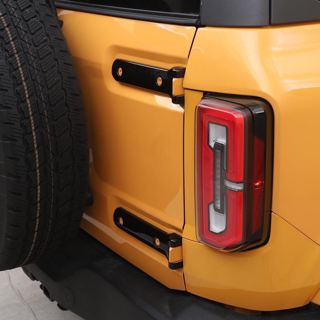 For Bronco Tailgate Hinge Cover Trim Black for Ford Bronco 2021 2022 2023 Black Exterior Accessories 2pcs