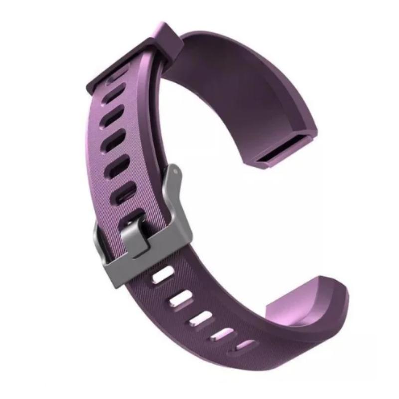 

Id115 Watchband Plus Smart Watch Wrist Band Strap Replacement Bracelet Silicone фіолетовий