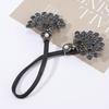 Fashion Pearl Peacock High-end Headbands Updo For Women Party Meatball Head Accessories Girls H X0K8