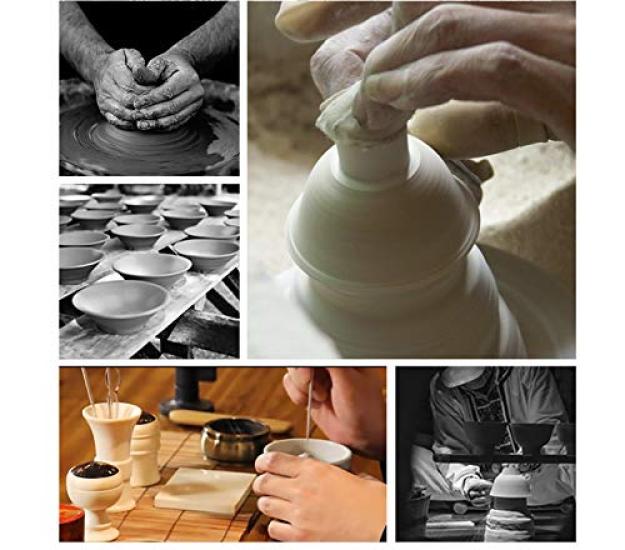 Stylish and Simple Ceramic Incense Holder with Lid, Flame-retardant Cotton Lining, and Holder for Aromatherapy, Cones, and Sticks. Easy To Clean.