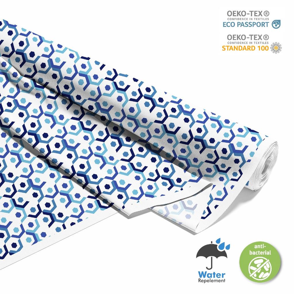 Outdoor Dekostoffe Oxford - Motiv Geometrisch 19
