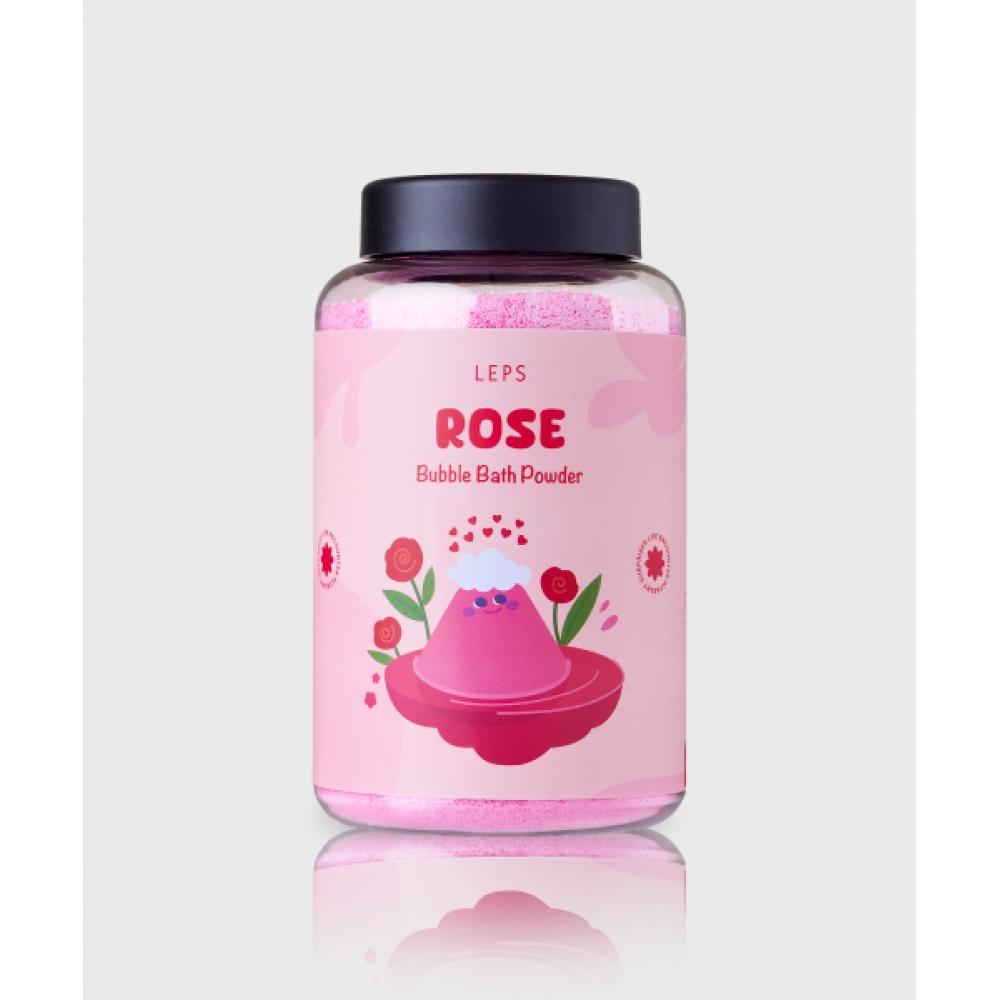 Leps Large Volume Rose Fragrance Bubble Powder Bath Soap Lovely Rose 400g
