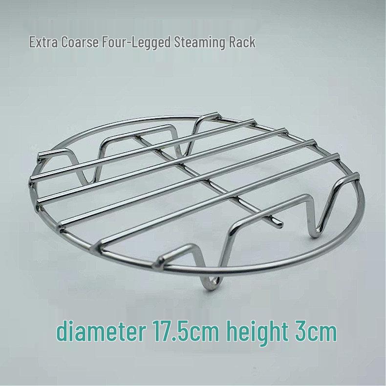 Stainless Steel Mini Steaming Rack & Heat Insulation Pad for Electric Pots