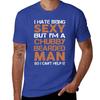 I Hate Being Sexy But I'm a Chubby Bearded Man T-Shirt Tops Basketball Graphic Tees Mens Designer Clothes