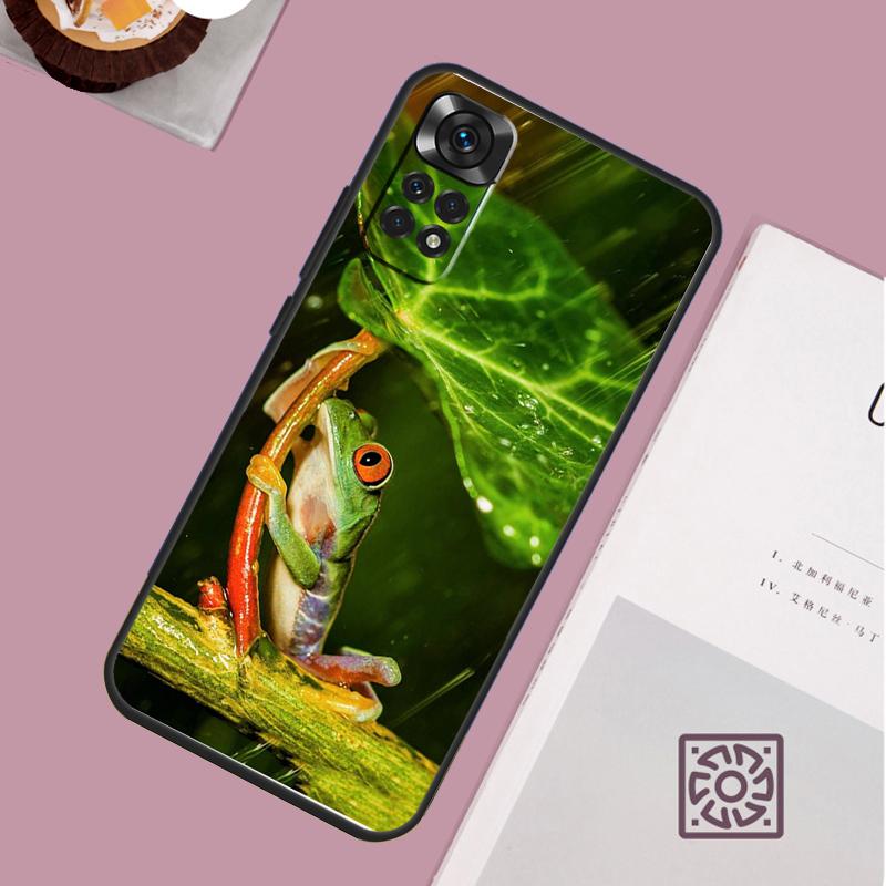 Green Frog Wildlife Case For Xiaomi Redmi Note 14 13 12 11 15 Pro Plus Redmi 15 13 10 10C 12C 13C 14C 15C Cover