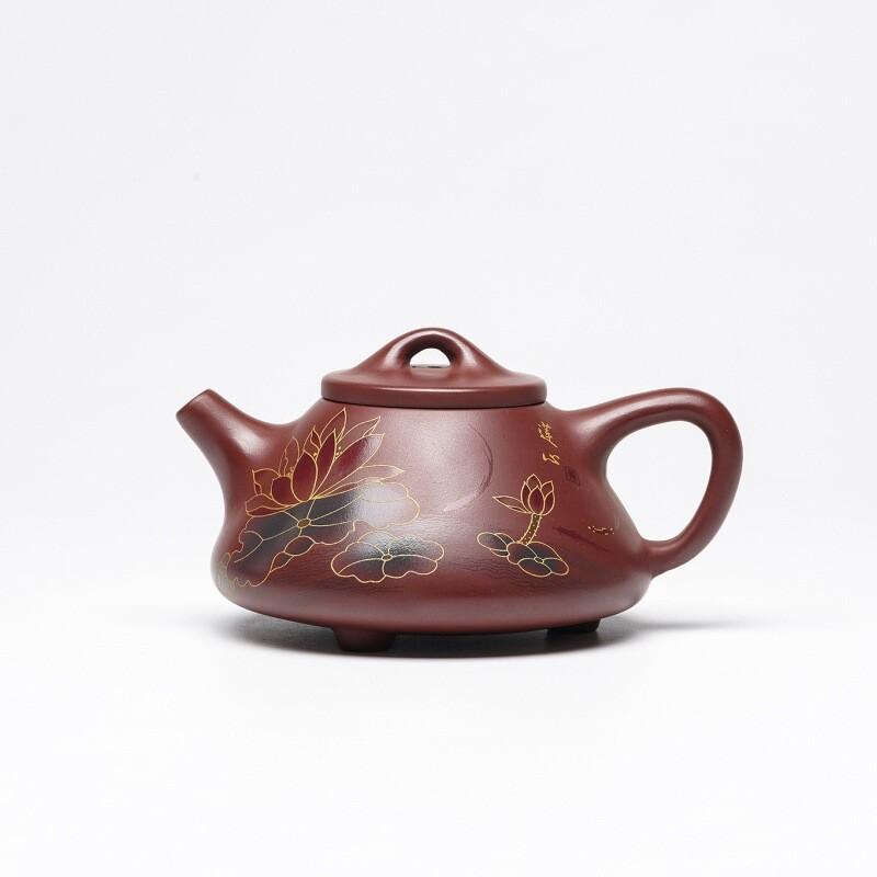 

280ml Retro Yixing Purple Clay Teapots Handmade Stone Spoon Pot Raw Ore Dragon s Blood Sand Mud Kettle Chinese Zisha Tea Set