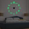 Luminous Large Acrylic Wall Clock Creative Art Clock DIY Silent Wall Sticker Three-dimensional Clock