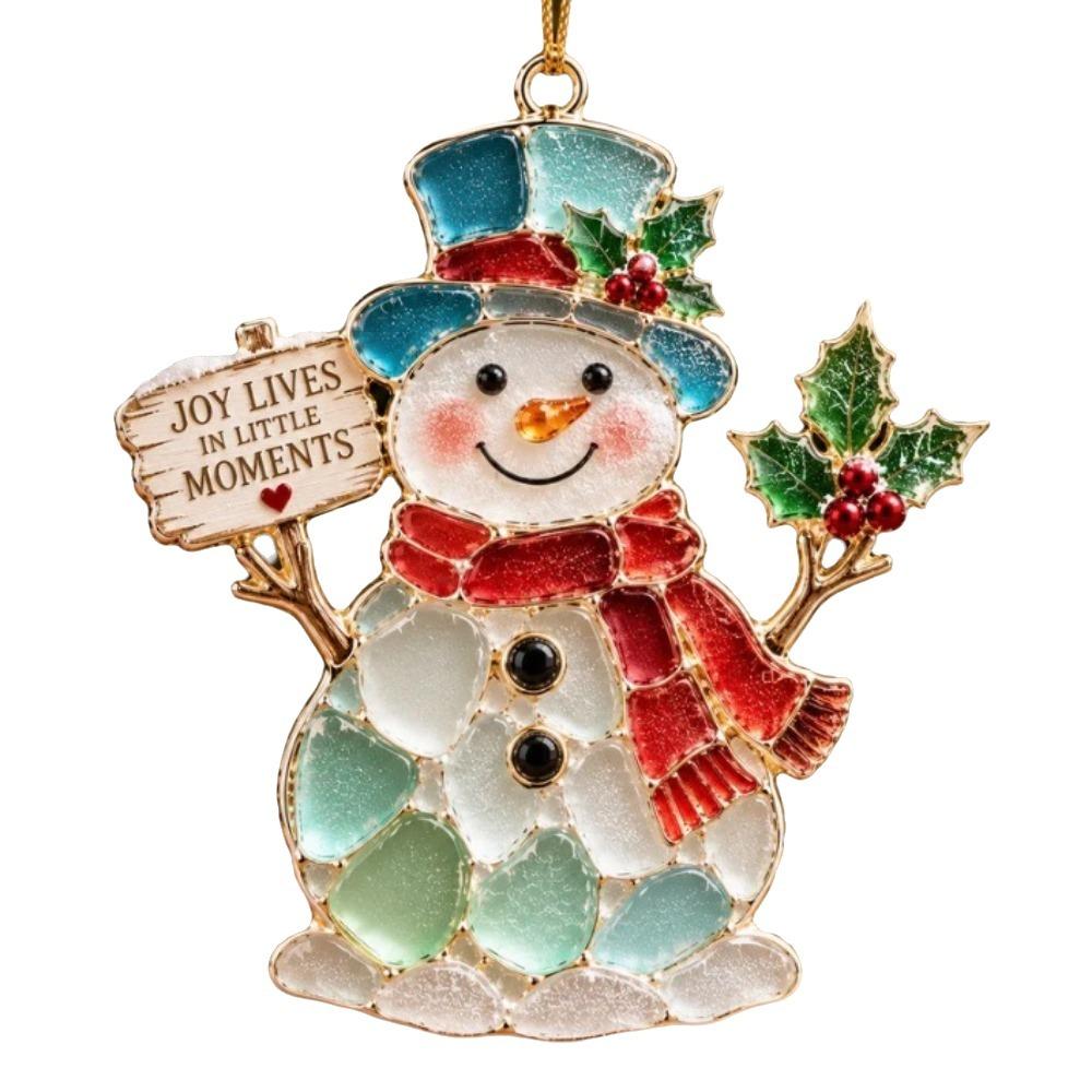 Snowflake Sea Glass Hanging Ornament Christmas Tree Christmas Xmas Decoration Xmas Party
