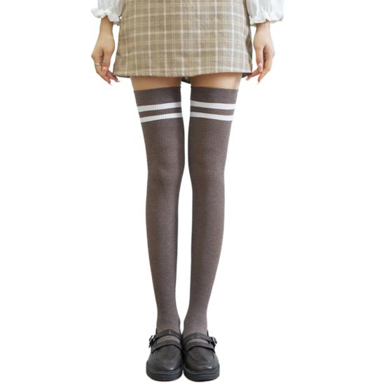 High Socks Over The Knee Thermal Preppy Style Slimming Flexible Winter Stockings for School