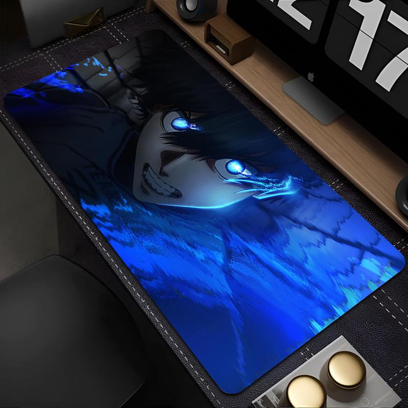 Mouse Pad Japan Anime Blue Lock Nagi Seishiro Mousepad PC Gamer Keyboard Rug Black and White Laptop Gaming Accessories Desk Mat