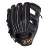 ZETT Soft Steer Baseball Size 3 All-Around Glove, Right-Handed Throw, Black, (BRG352610)