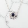 Natural Sodalite Gemstone 925 Sterling Silver  Jewelry Handcrafted Pendant 0.92" CP-34-31