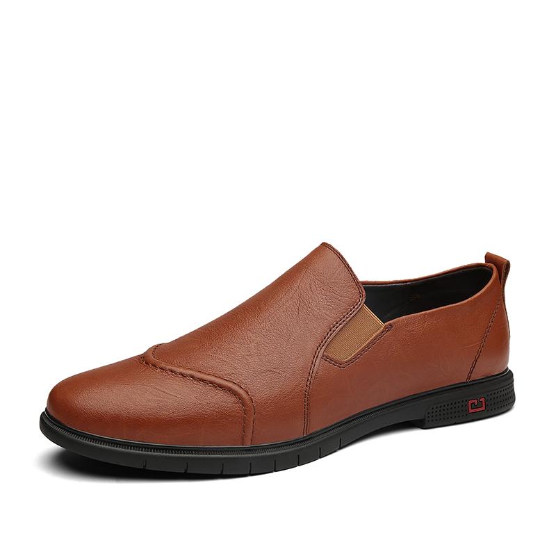 

Мода Деловые Мужские Натуральная Кожа Повседневная Обувь Уличная Обувь для Прогулок в Парке Мягкая Подошва Легкие Мужские Лоферы Универсальный Коричневый 44