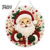Home Art Activity Set Christmas Rhinestone Painting Kit, DIY Wreath Craft for Adults, Double Full Drill Accessory Sided Window Ornament, Acrylic